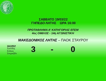 makedonikos litis paok stavrou 2021 2022