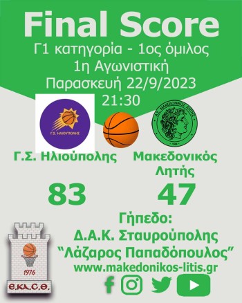 Γ.Σ. Ηλιούπολης - Μακεδονικός Λητής